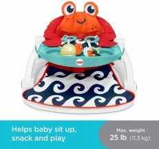 Fisher Price Sit Me Up Floor Seat with Tray (Crab)